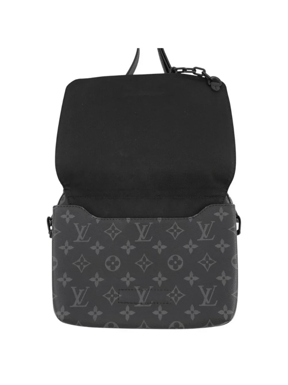 Louis Vuitton Shoulder Bag Monogram Eclipse Steamer Messenger Black